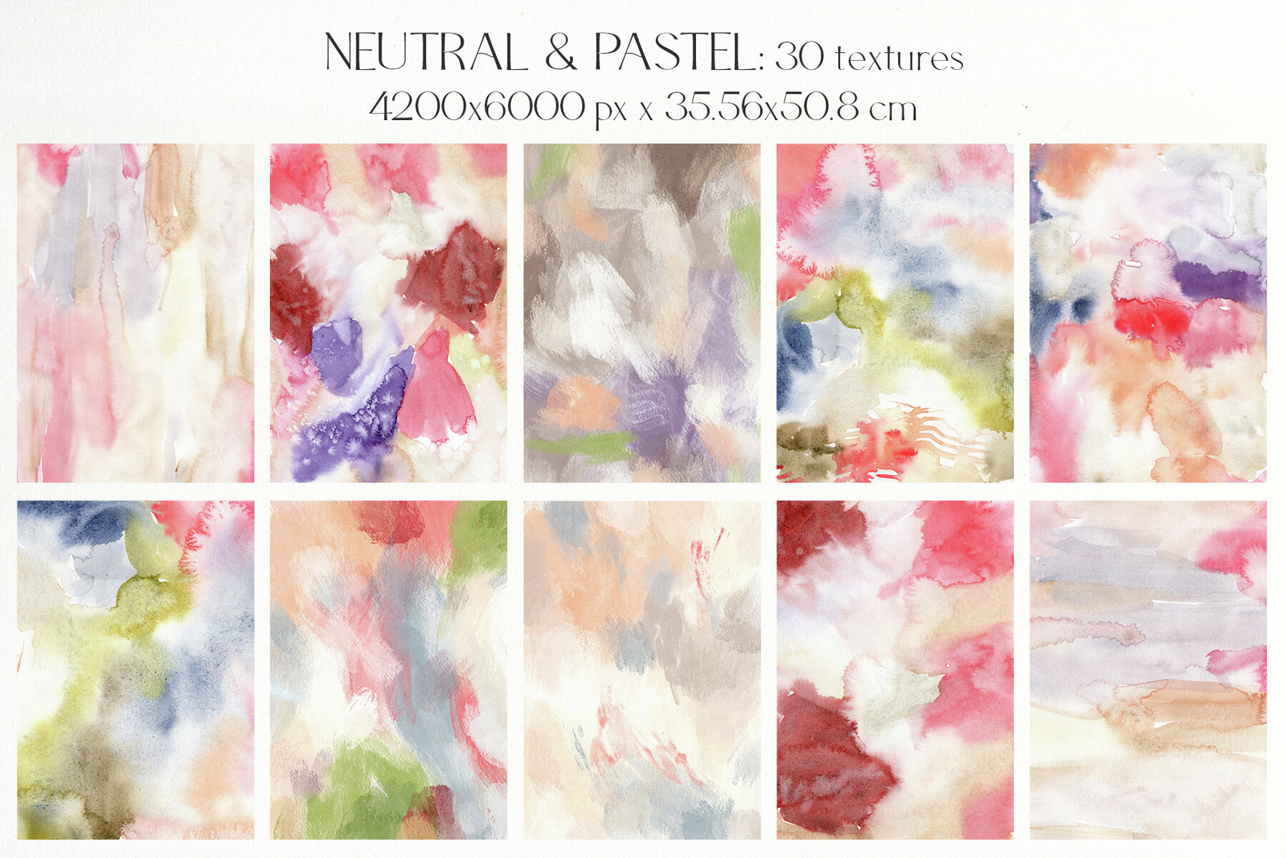 Neutral pastel background texture abstract flowers design 6