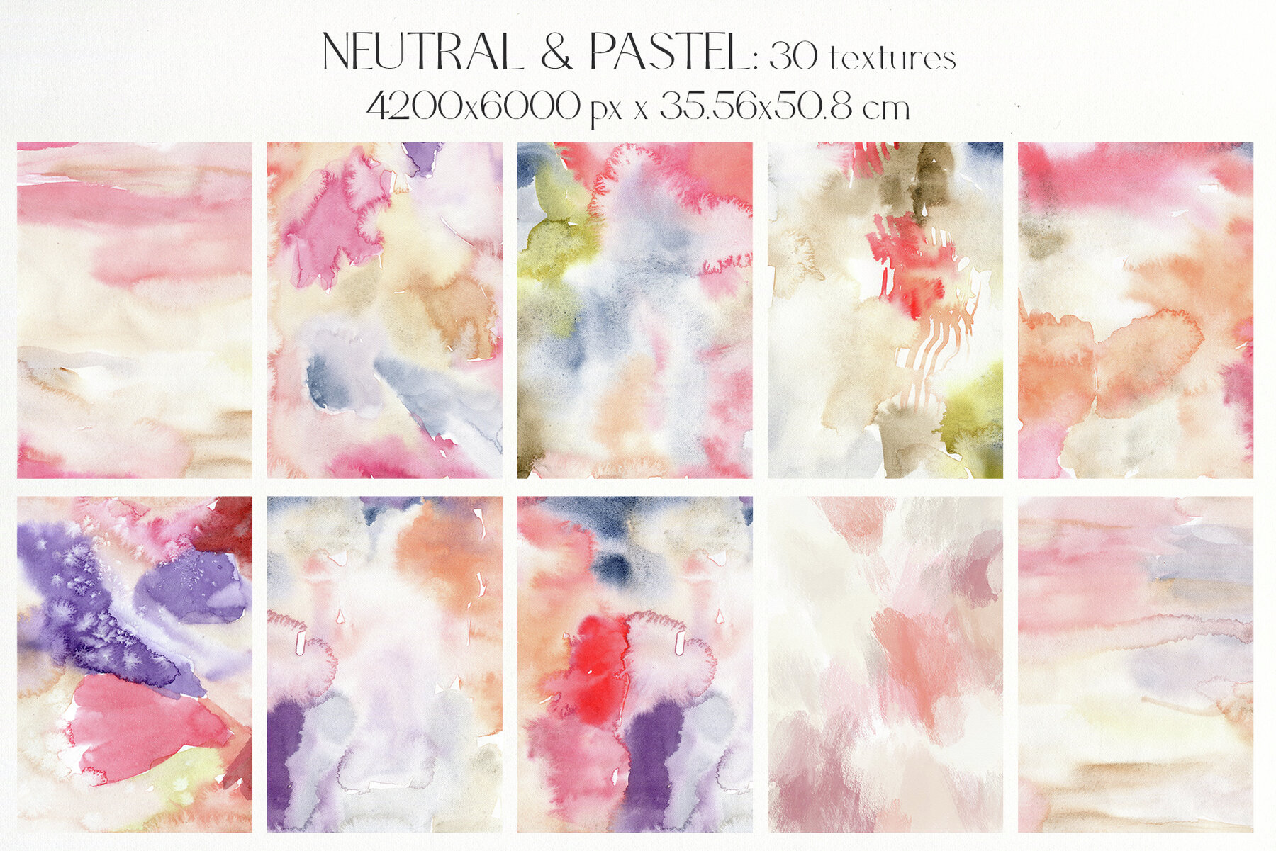 Neutral pastel background texture abstract flowers design 7