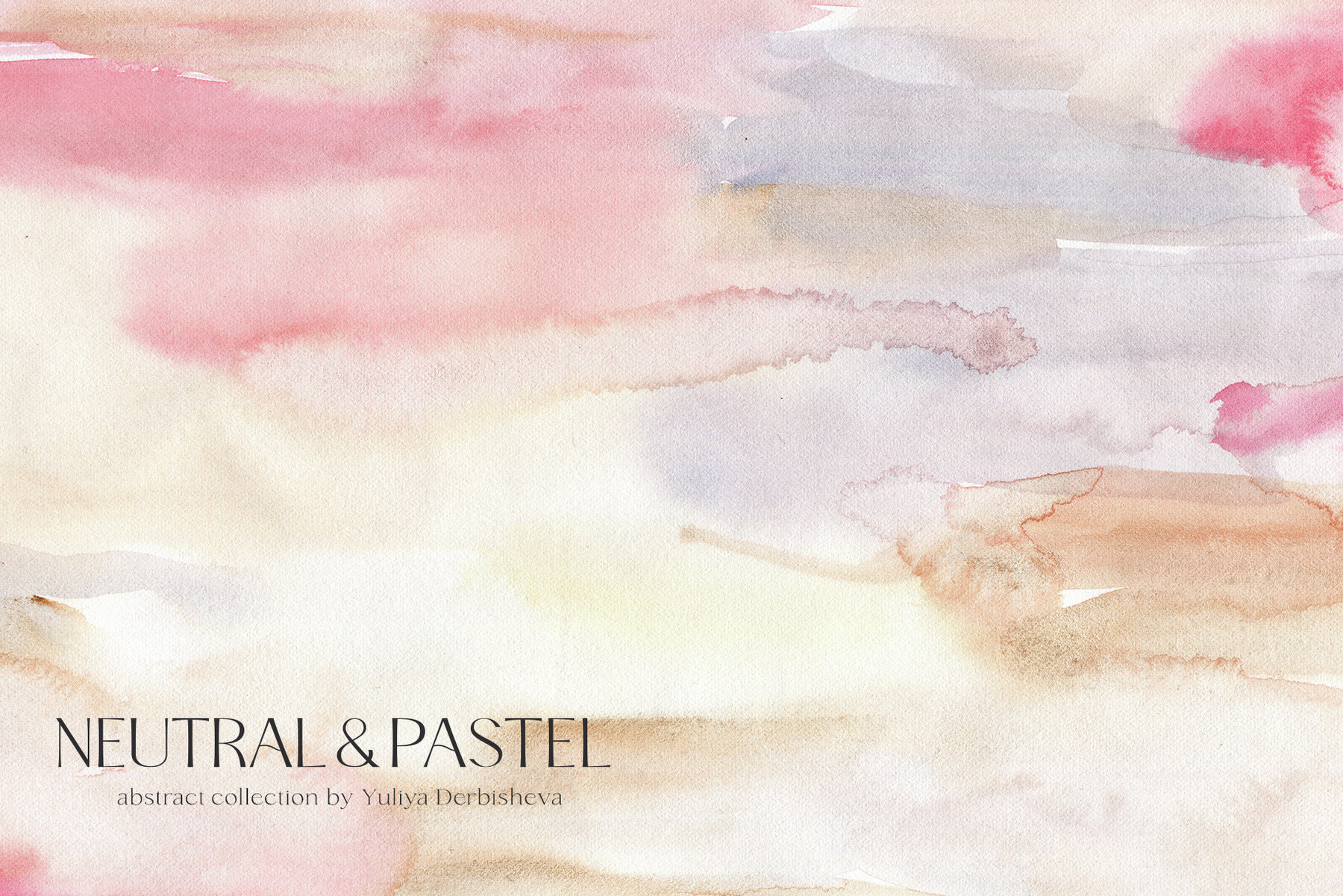 Neutral pastel background texture abstract flowers design 14