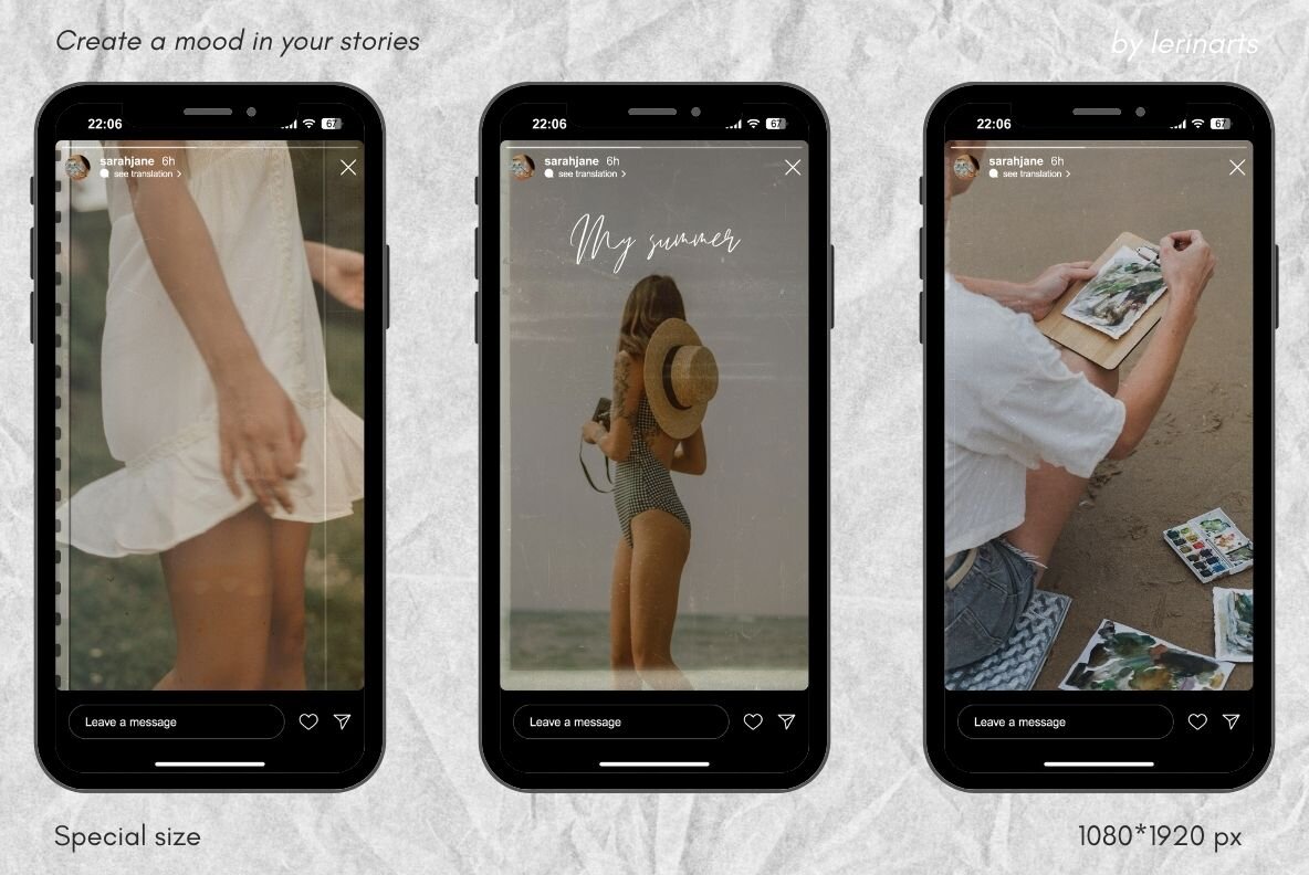 20 Vintage Film Overlay Textures 6
