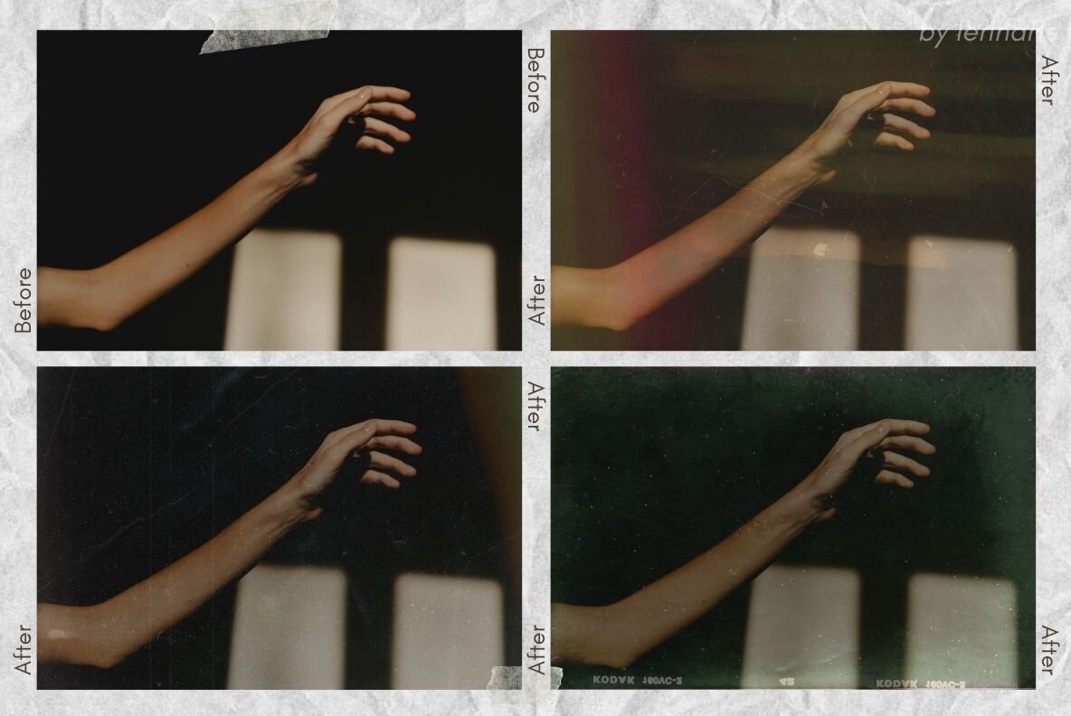 20 Vintage Film Overlay Textures 10