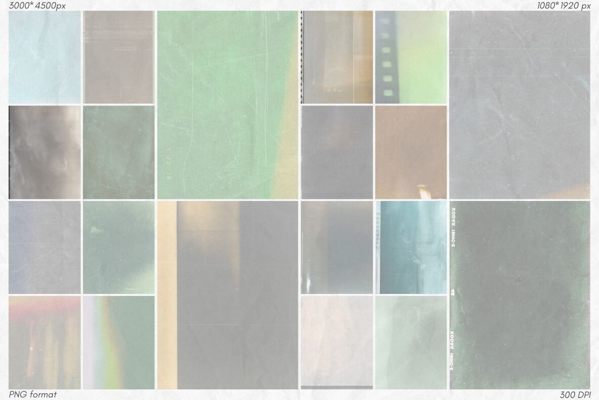 20 Vintage Film Overlay Textures 11