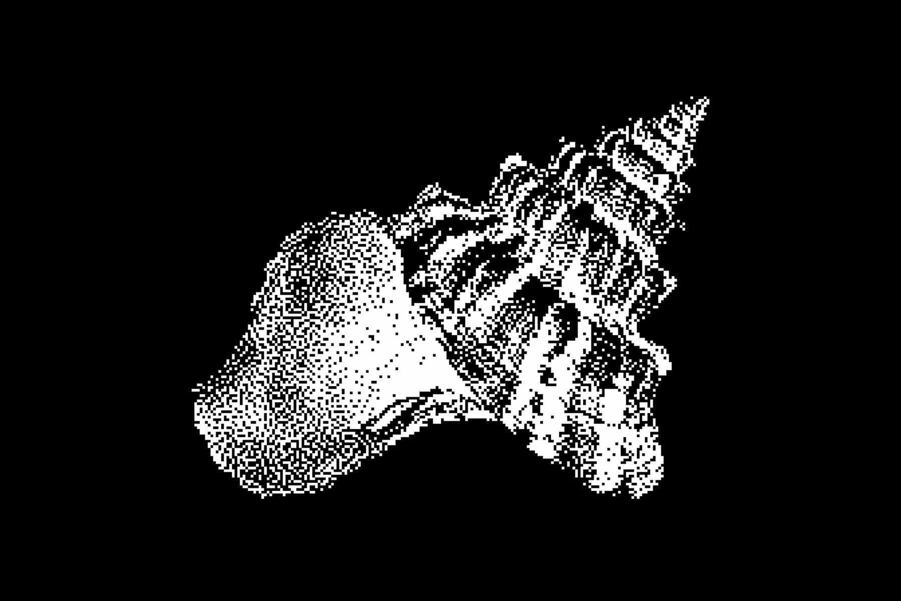 Abstract Dithering Bitmap Shapes 6