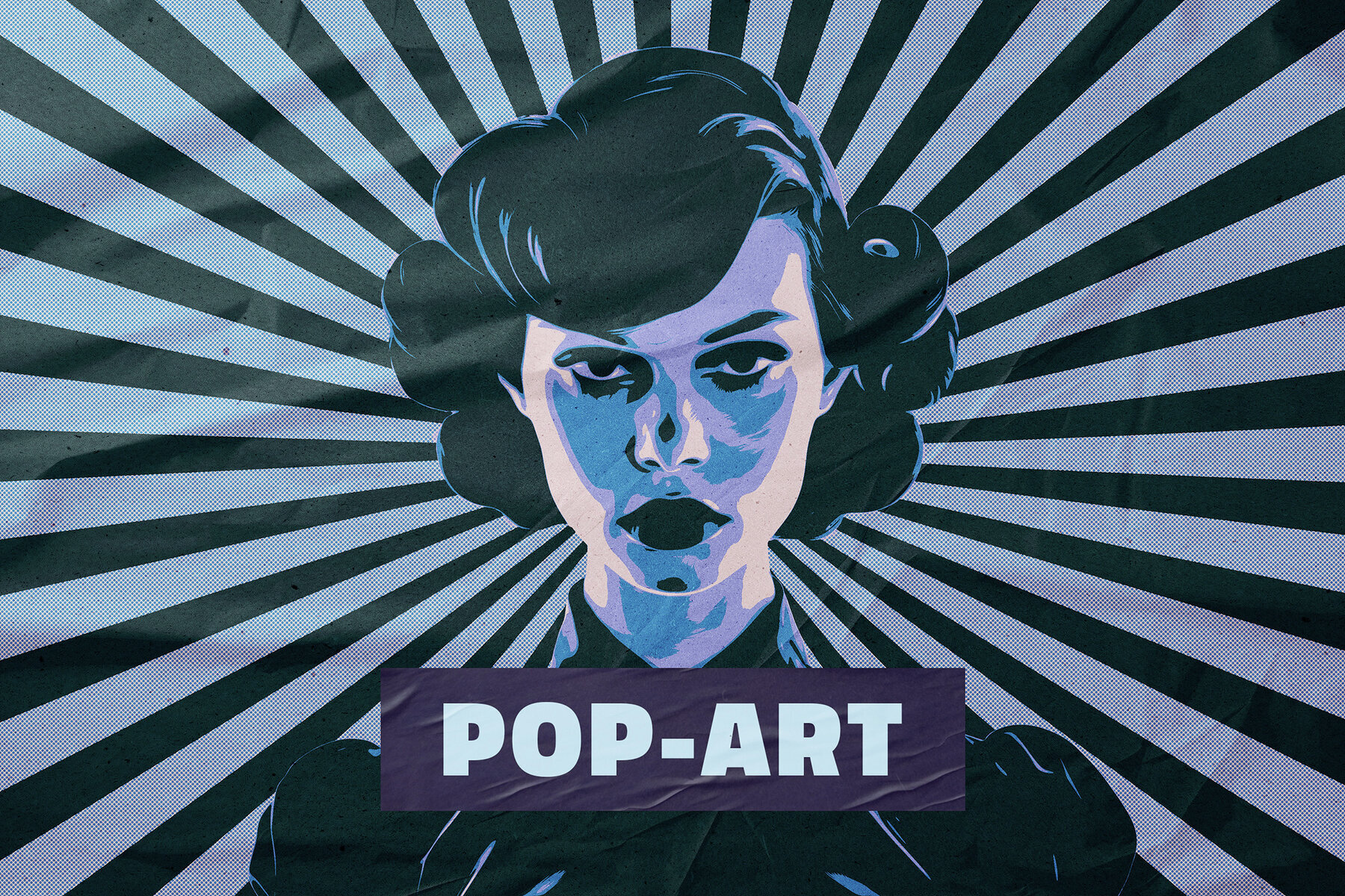 Vintage Pop Art Photo Effect 1