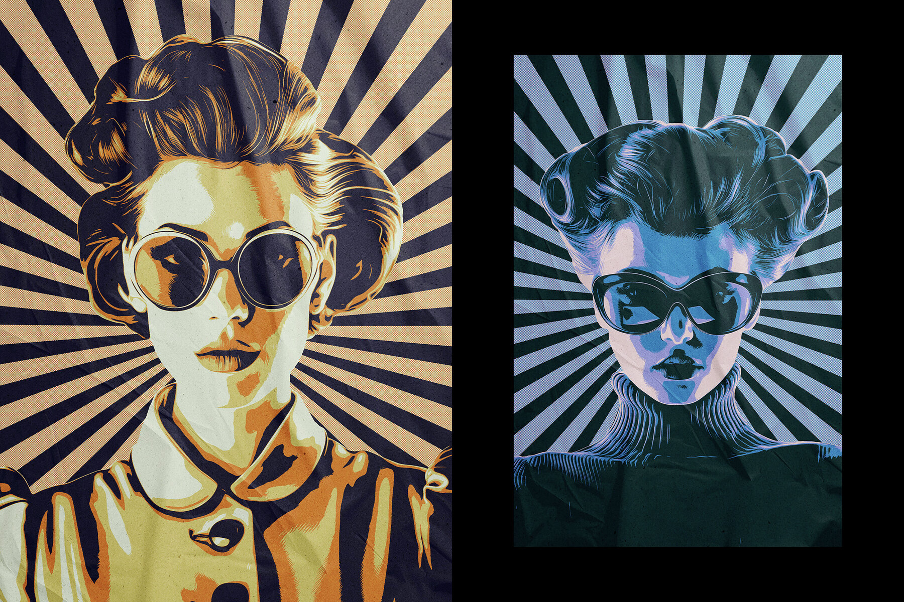 Vintage Pop Art Photo Effect 4