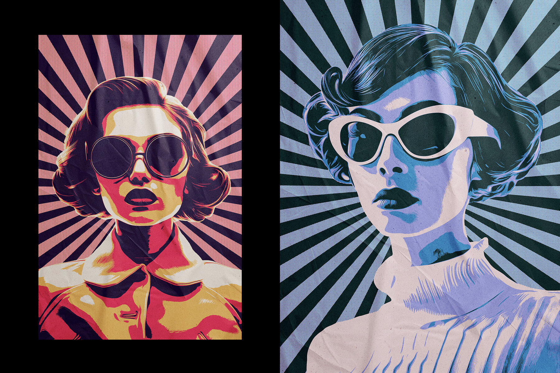 Vintage Pop Art Photo Effect 6