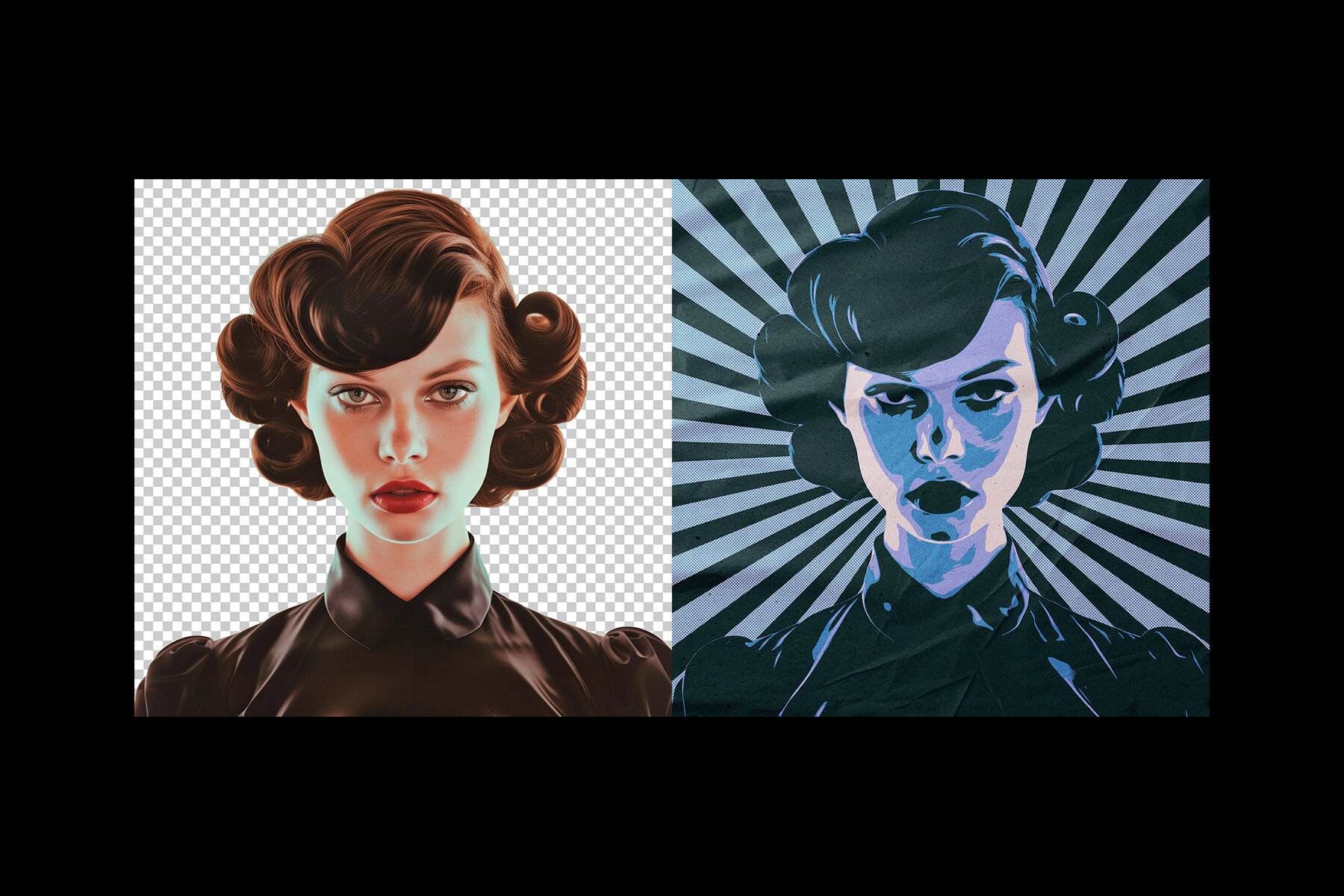 Vintage Pop Art Photo Effect 7