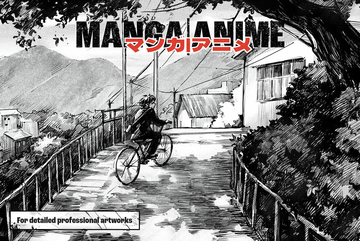 Manga Brushes Procreate Bundle 7