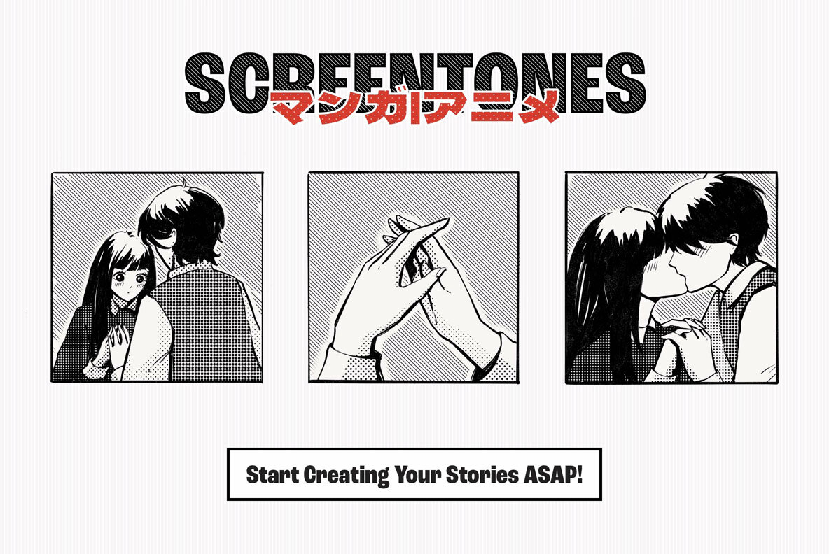 Manga Brushes Procreate Bundle 12