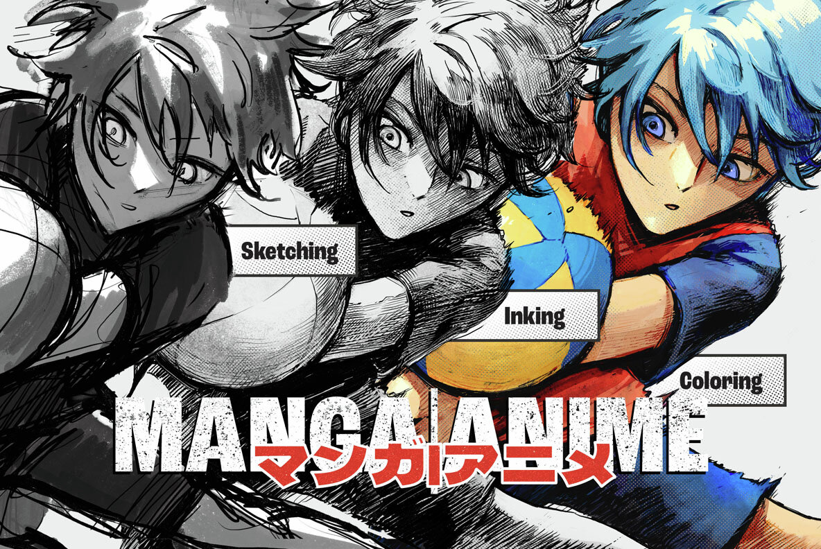 Manga Brushes Illustrator Bundle 4