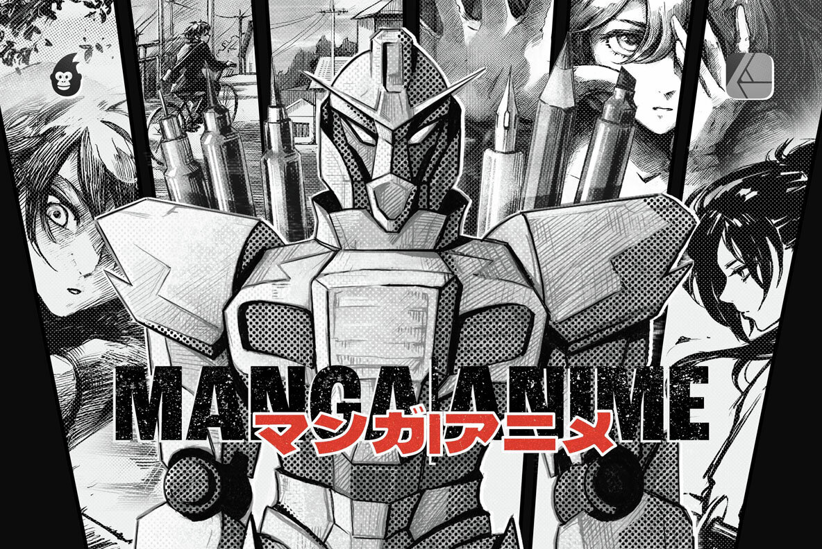 Manga Brushes Affinity Bundle 3