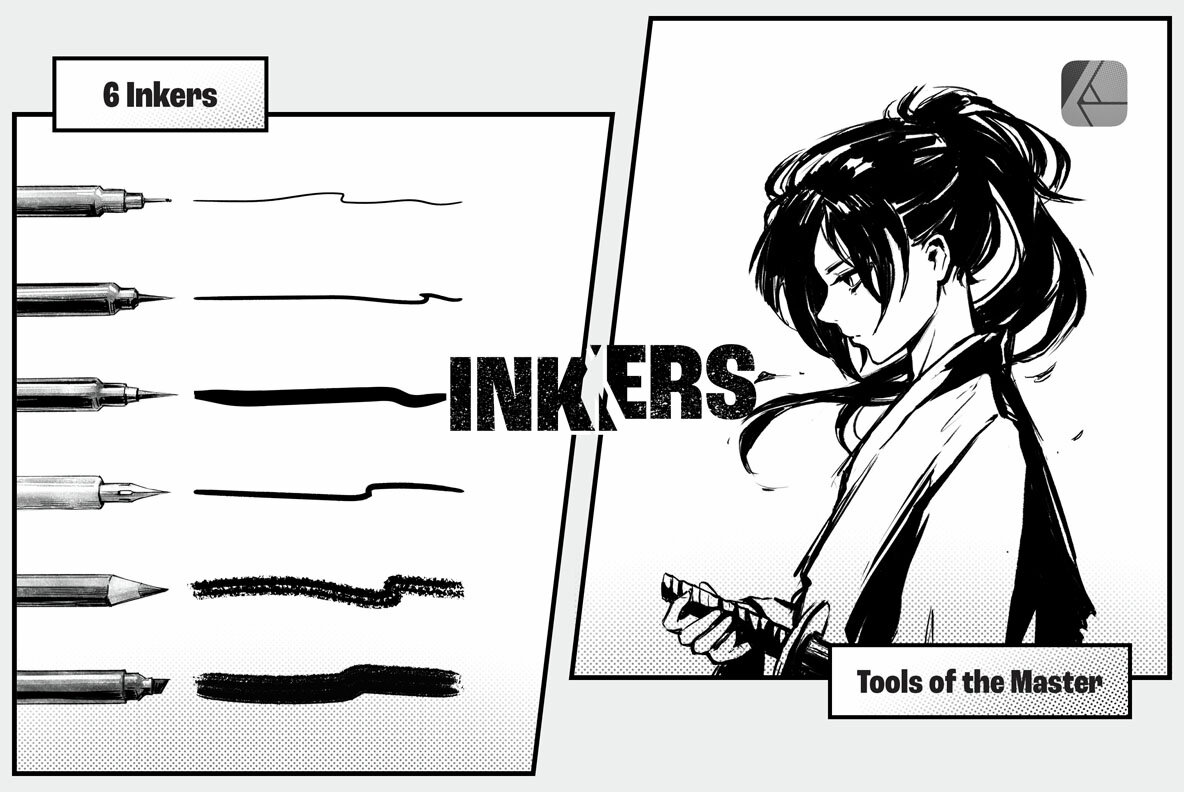 Manga Brushes Affinity Bundle 6