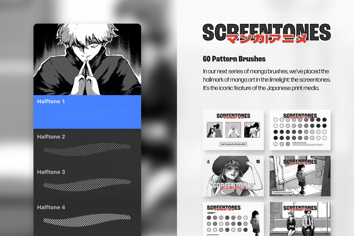 Manga Brushes Affinity Bundle 9