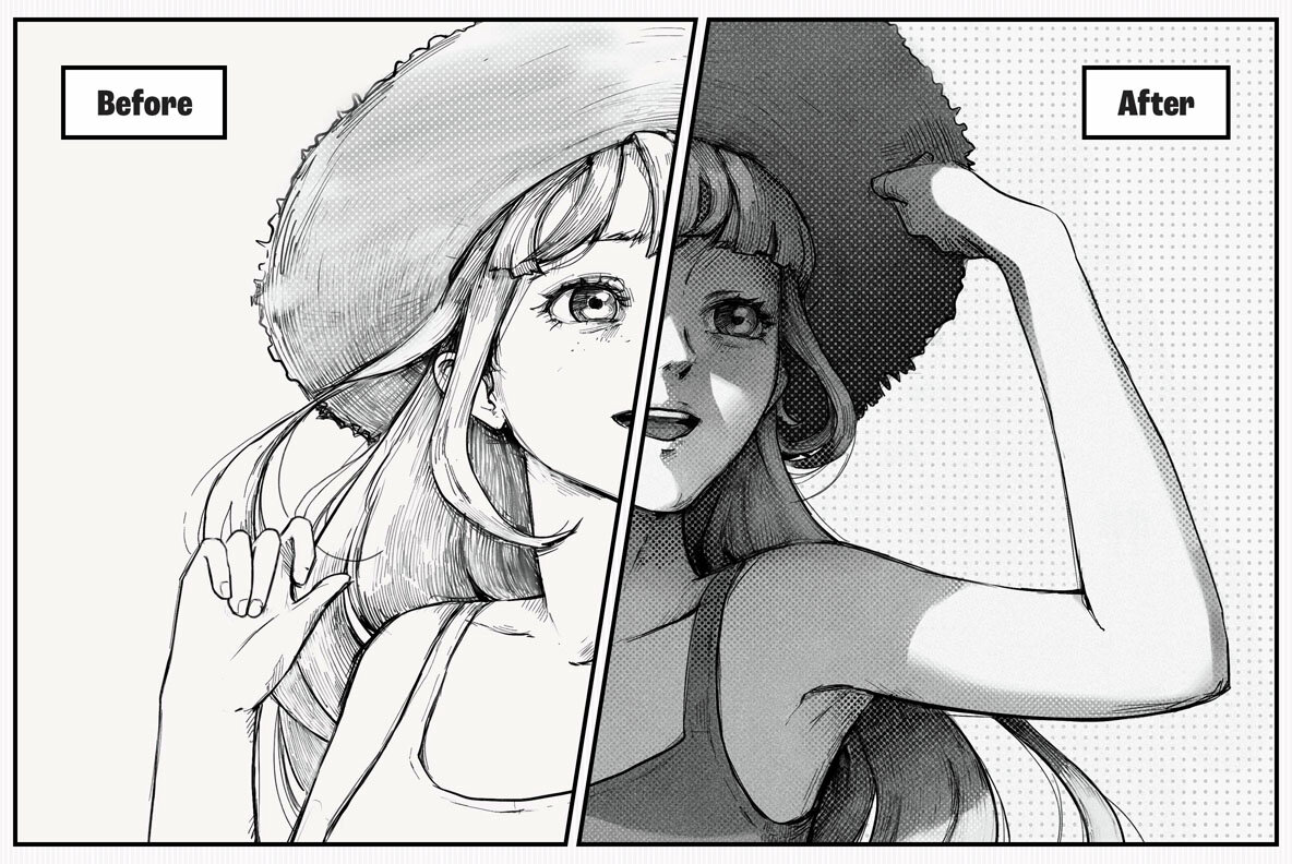 Manga Brushes Affinity Bundle 13