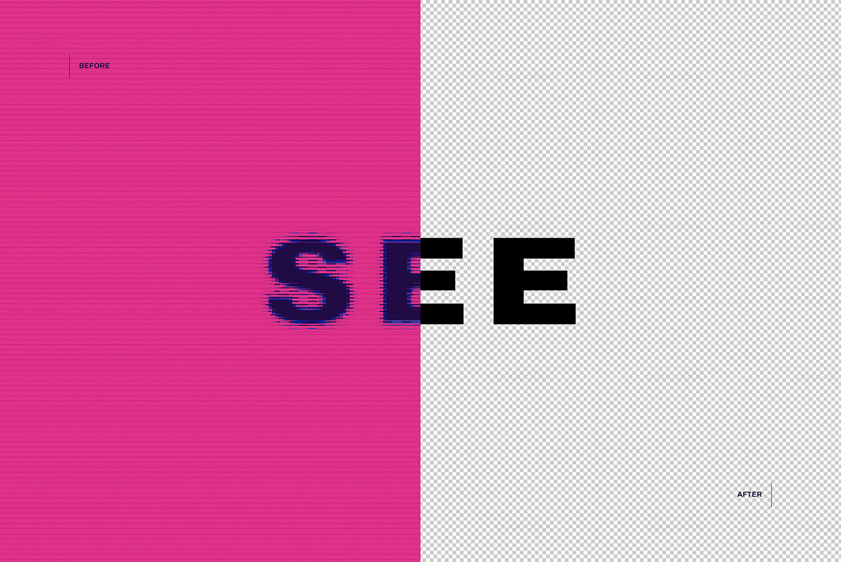 Phosphene Distortion Text Effect 2