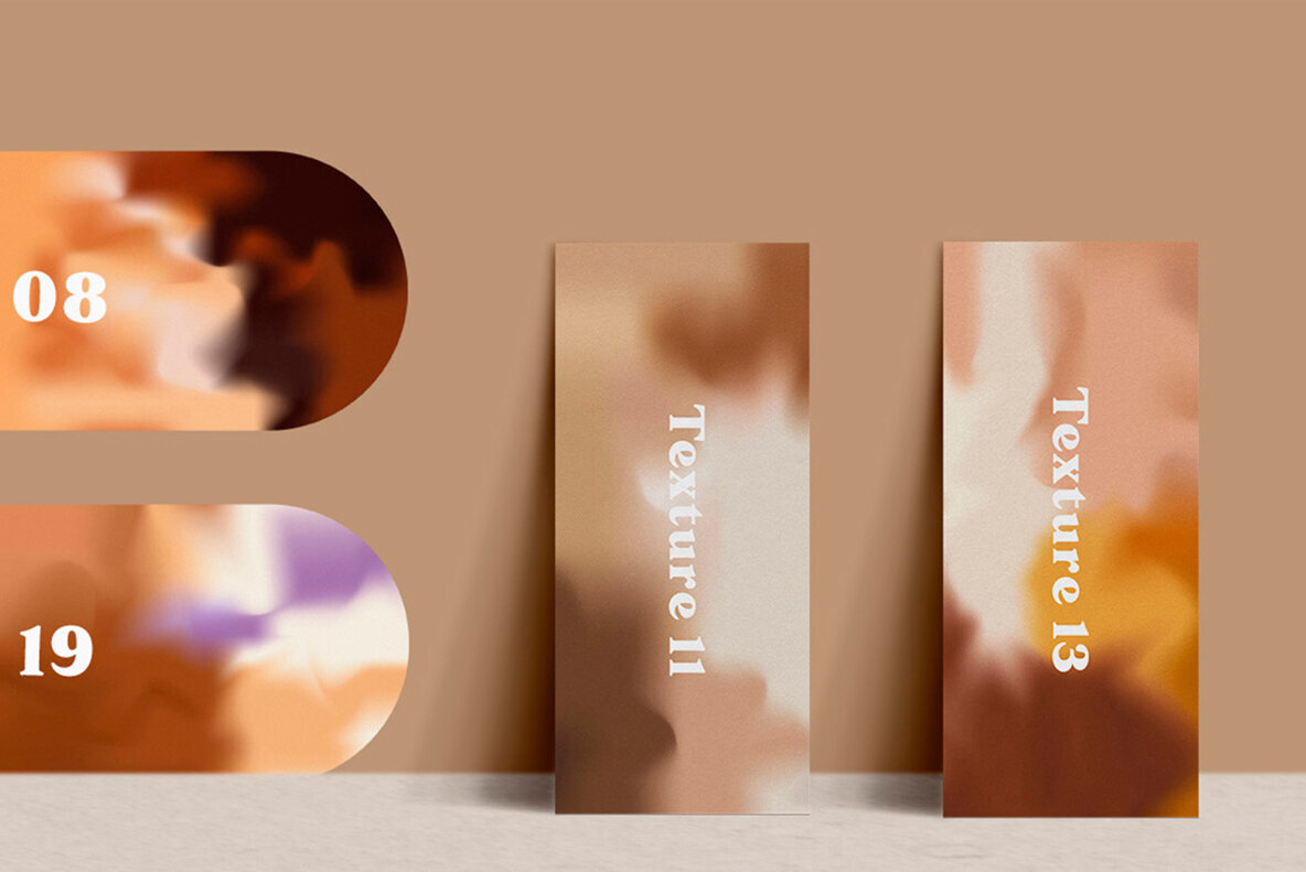 Gradient Ombre Blur Grainy Textures 3