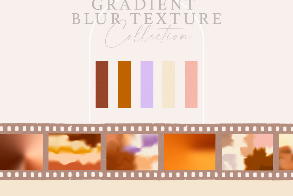 Gradient Ombre Blur Grainy Textures 4
