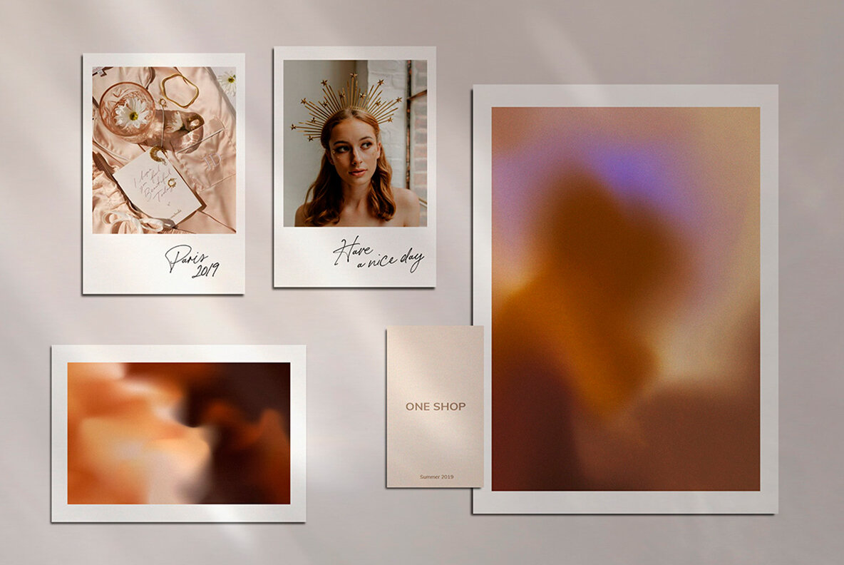 Gradient Ombre Blur Grainy Textures 6