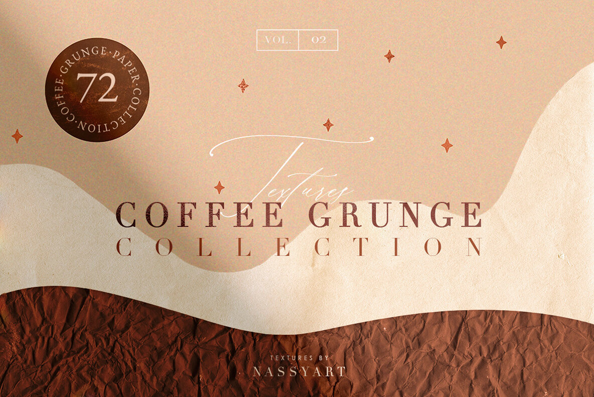 72 Coffee Grunge Vintage Textures 1