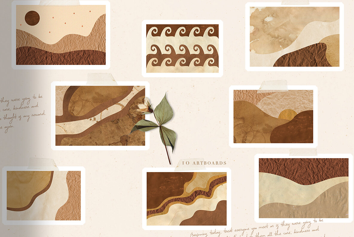 72 Coffee Grunge Vintage Textures 5