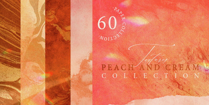 60 Gold Peach   Cream Textures
