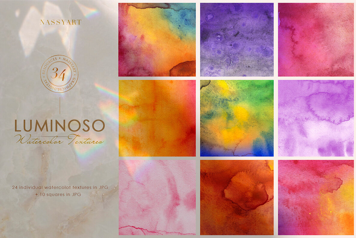 Luminoso Watercolor Textures 1
