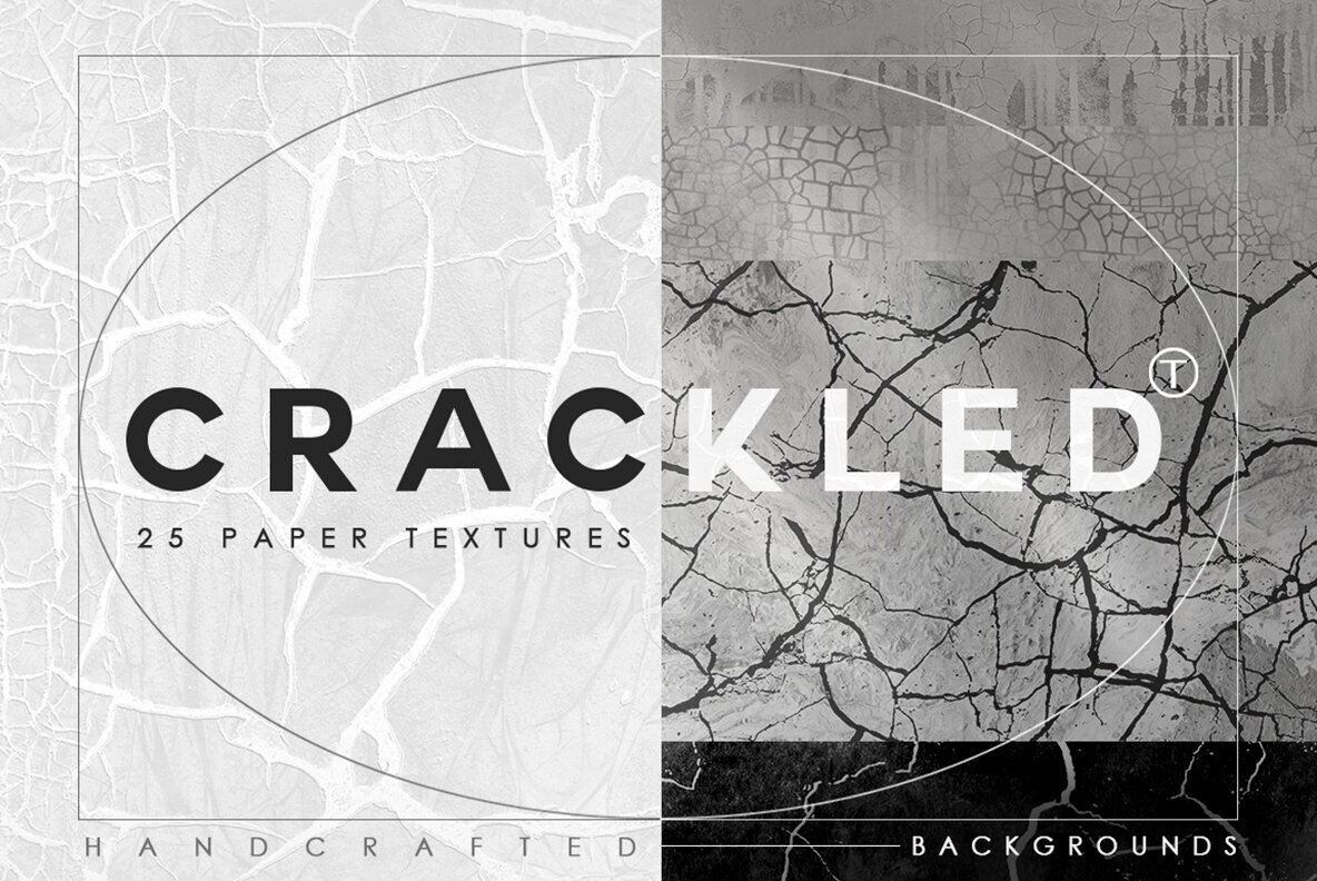 Abstract Crackled Paper Textures 1