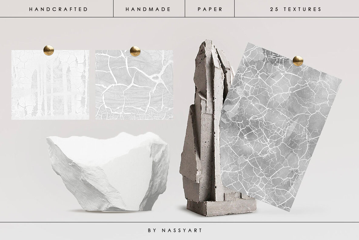 Abstract Crackled Paper Textures 4