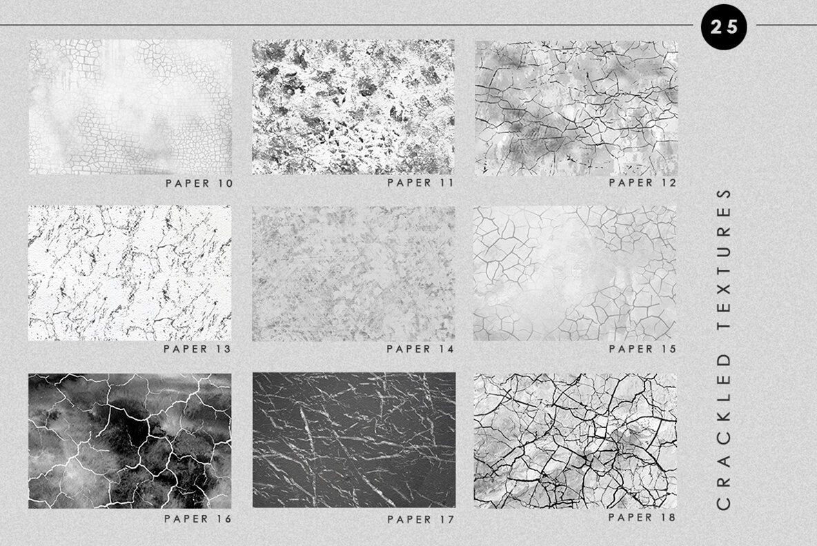 Abstract Crackled Paper Textures 6