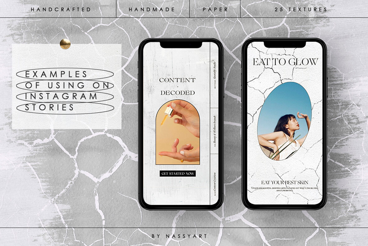 Abstract Crackled Paper Textures 7