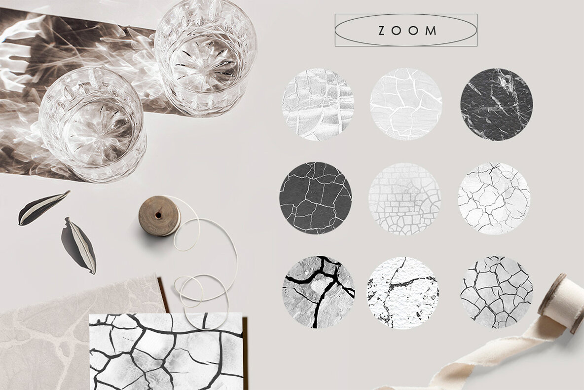 Abstract Crackled Paper Textures 9