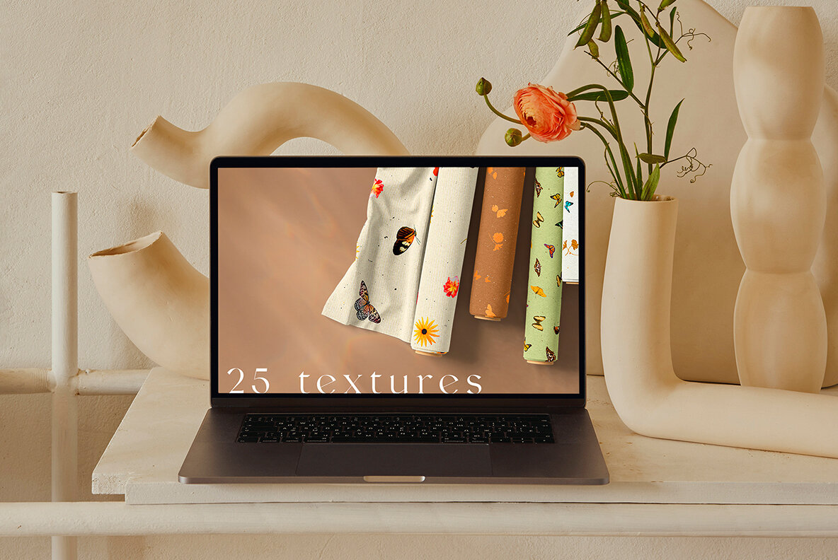 Butterfly Collage Paper Textures 8