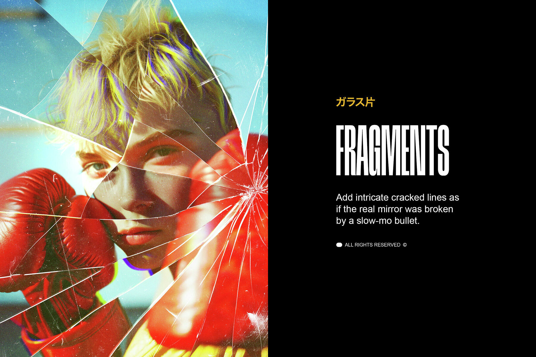 Broken Glass Photo Effects Bundle 2