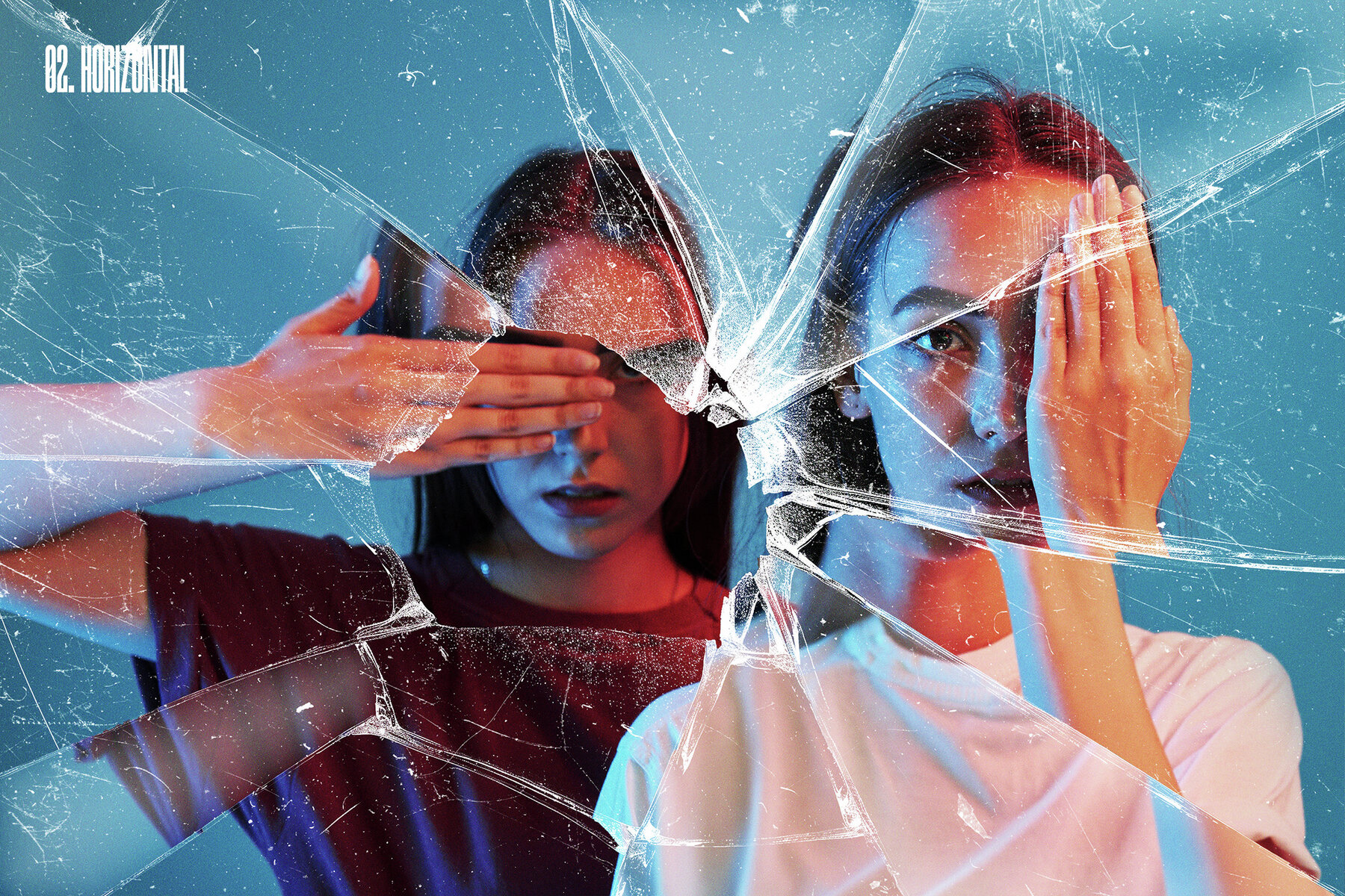 Broken Glass Photo Effects Bundle 5