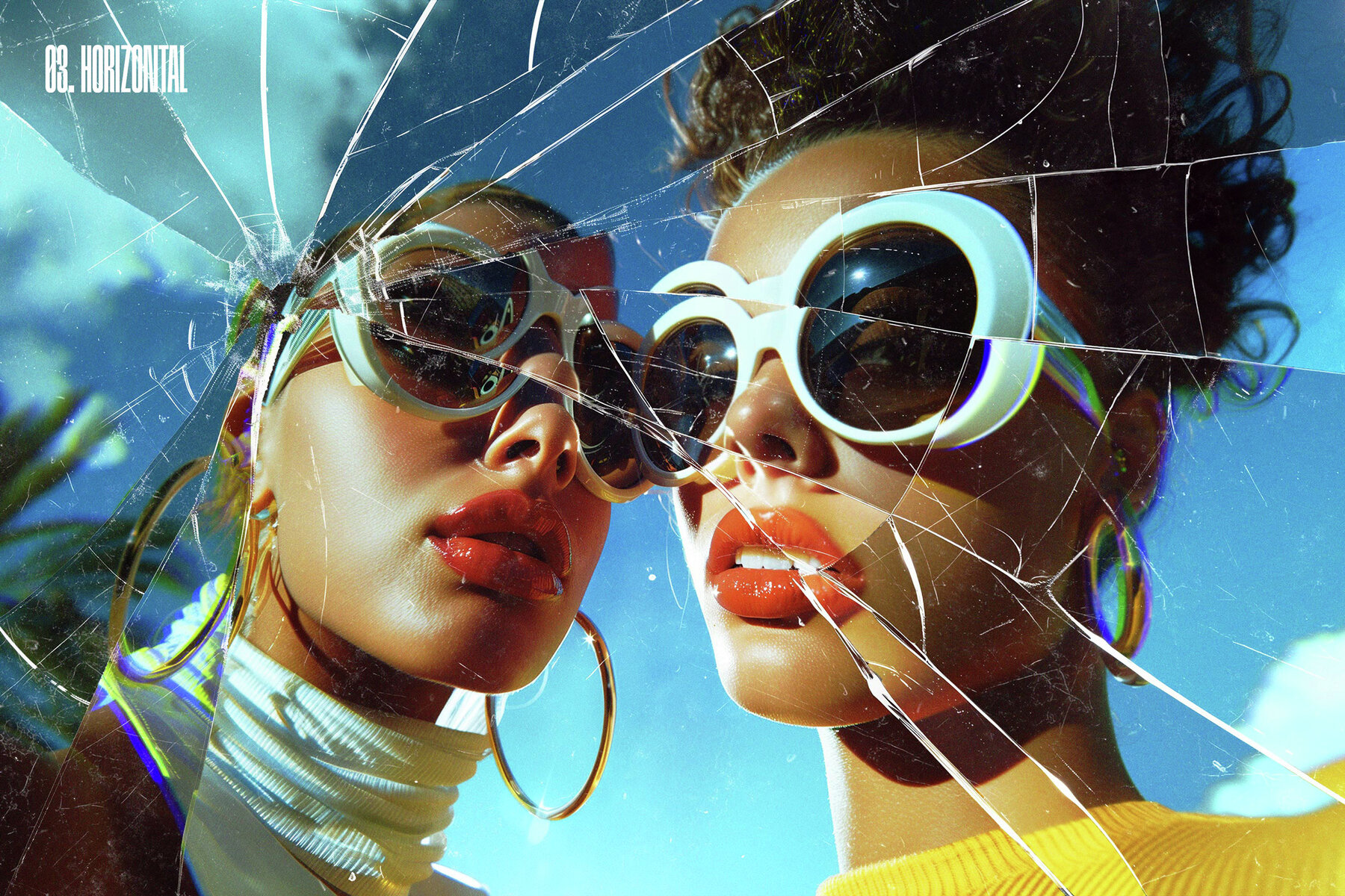 Broken Glass Photo Effects Bundle 8