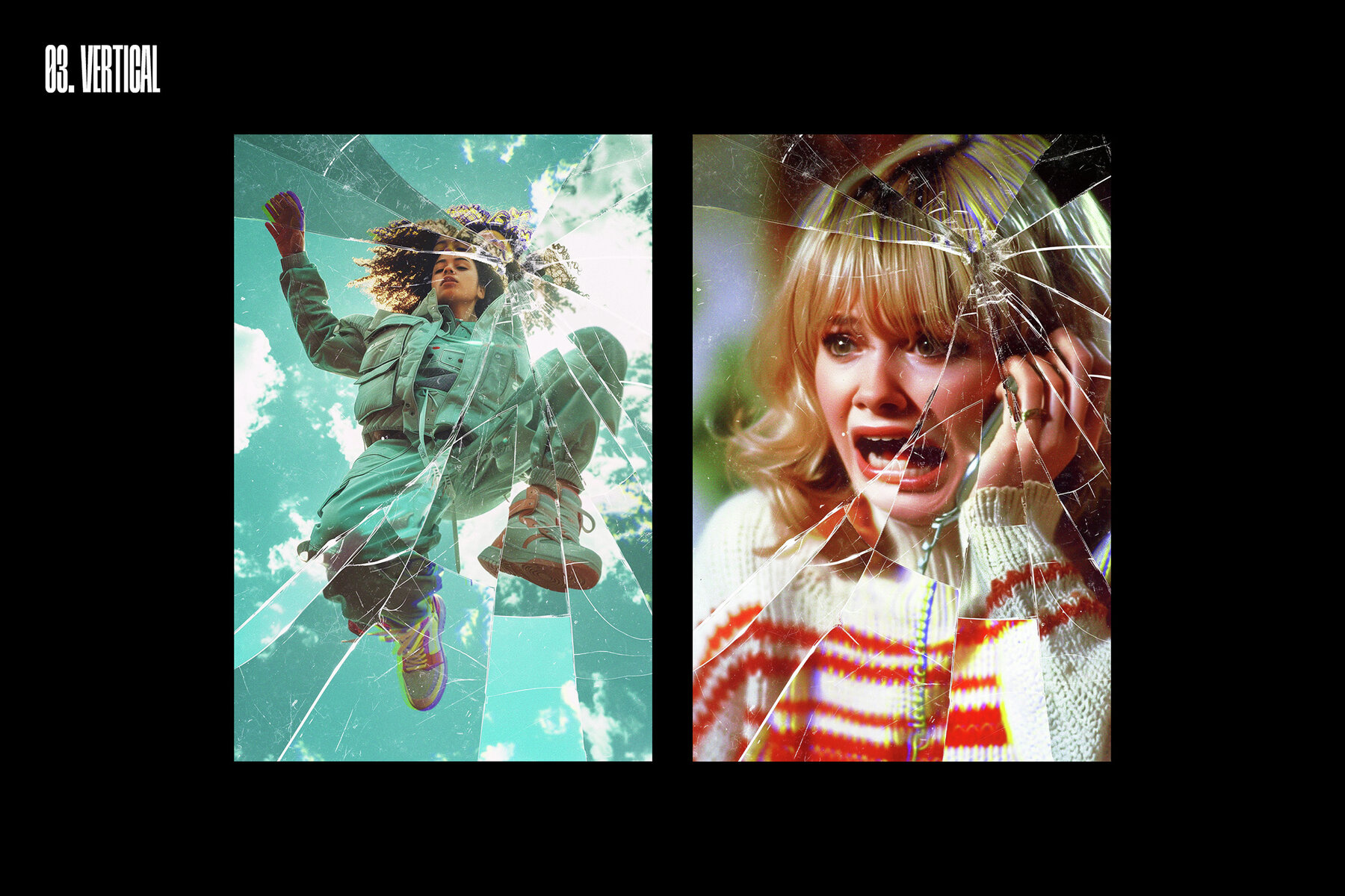 Broken Glass Photo Effects Bundle 9