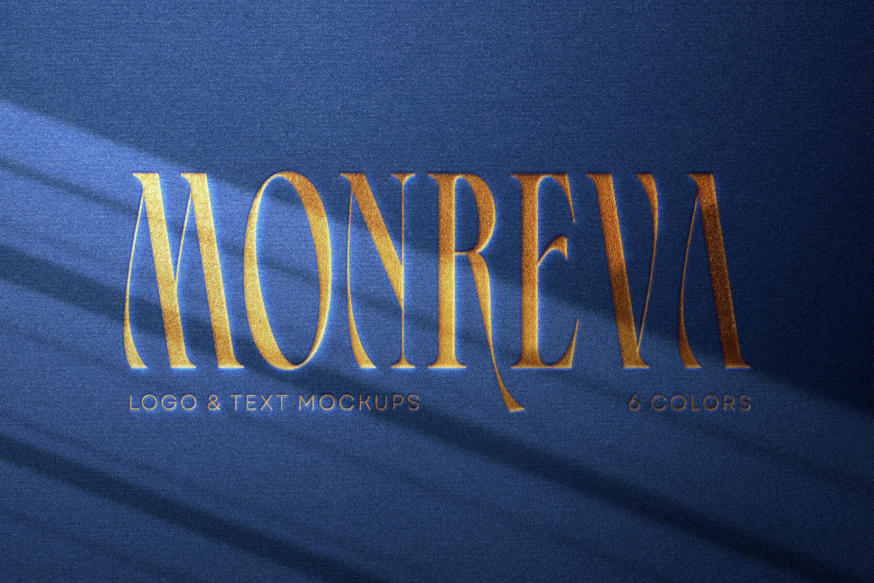 Golden Embossed Logo   Text Mockup 1