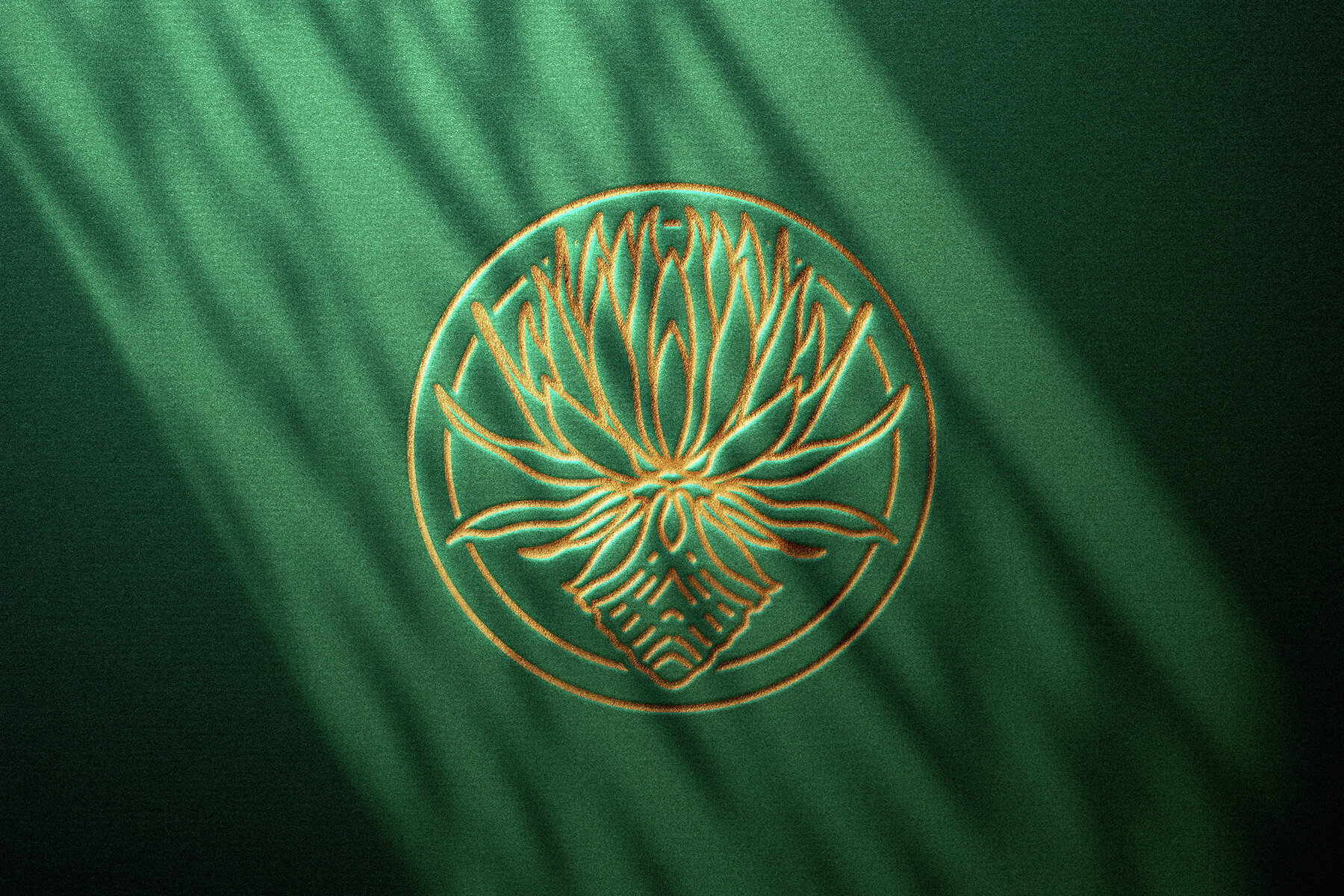 Golden Embossed Logo   Text Mockup 2