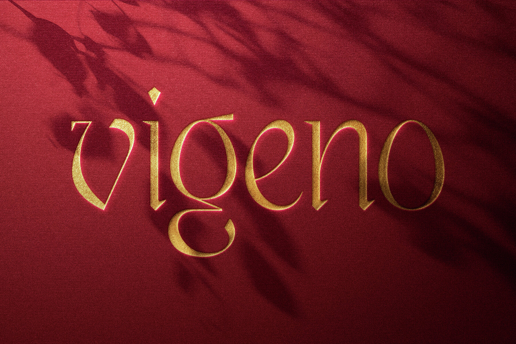 Golden Embossed Logo   Text Mockup 3
