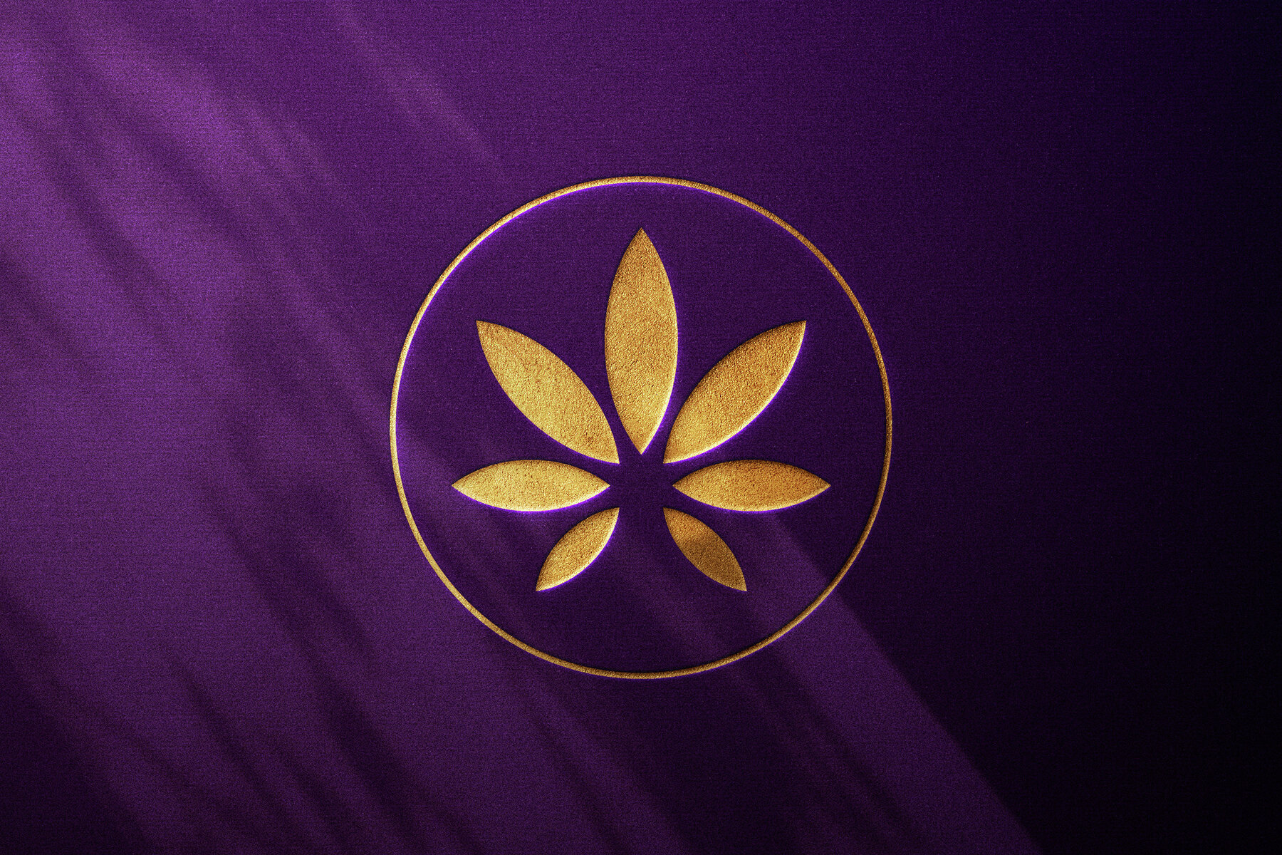 Golden Embossed Logo   Text Mockup 4