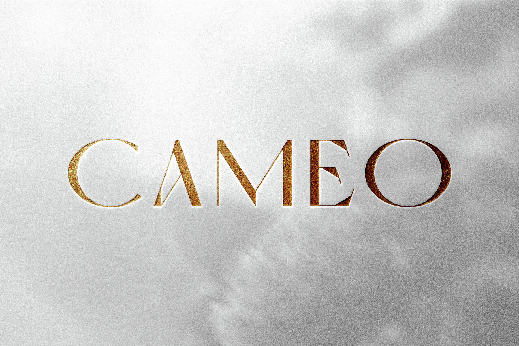 Golden Embossed Logo   Text Mockup 5