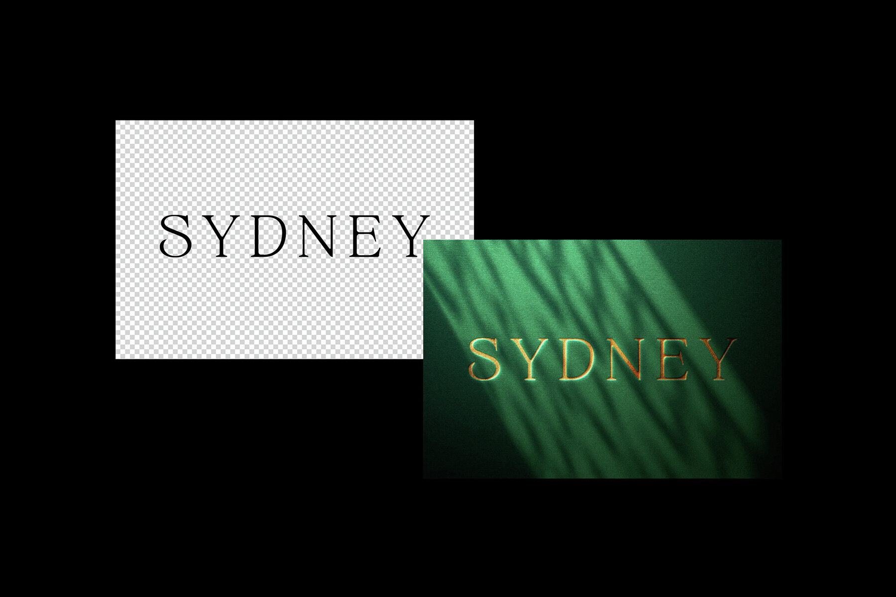 Golden Embossed Logo   Text Mockup 7