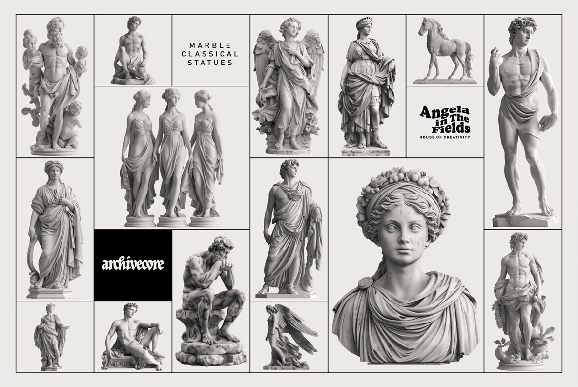 Marbled Classics Vintage Graphics 12