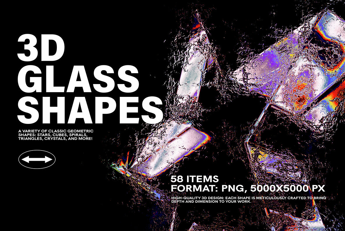 3D Distorted Glass Shapes 1