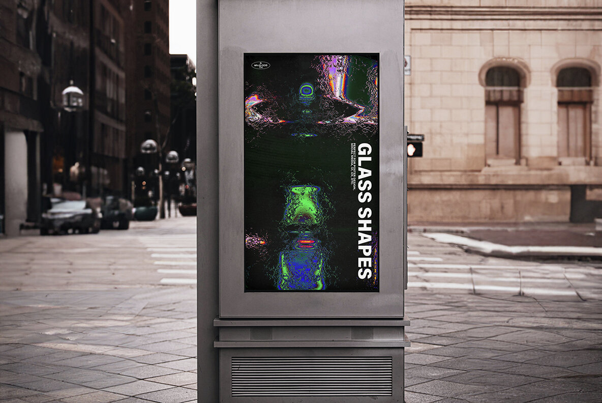 3D Distorted Glass Shapes 5