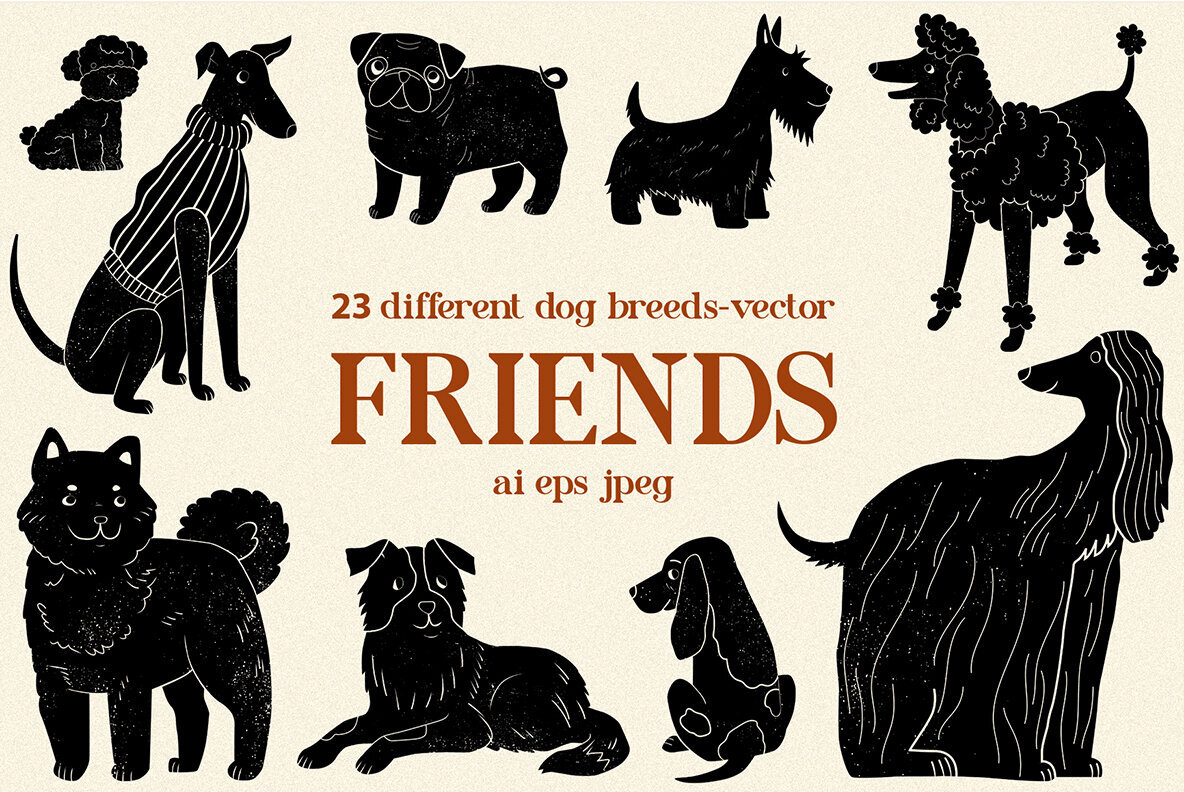 Friends 23 Different Dog Breeds 1