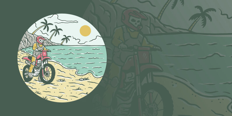 Skeleton Summer Riding