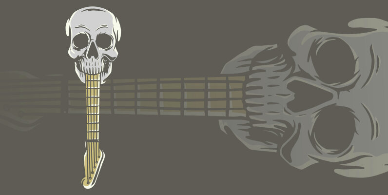 Skull Guitar