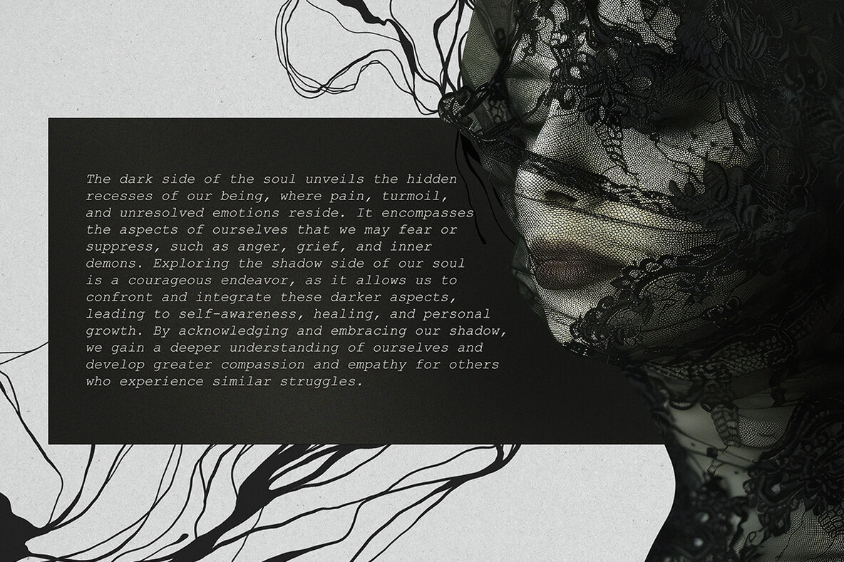 Dark Side Of The Soul Mixed Media Collage Pack 8