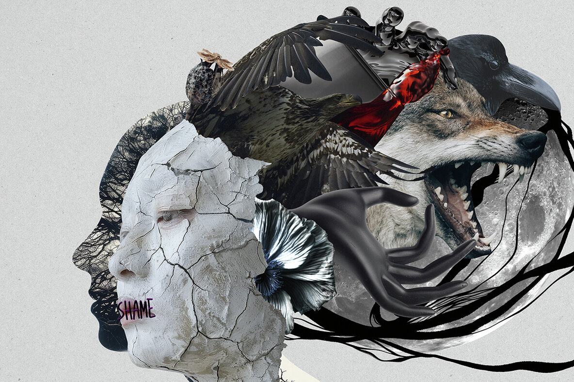 Dark Side Of The Soul Mixed Media Collage Pack 10